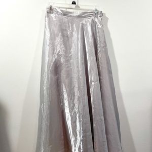 Vintage Long Flare Skirt/ Vintage Wedding Skirt/ Vintage Carrie Bradshaw skirt